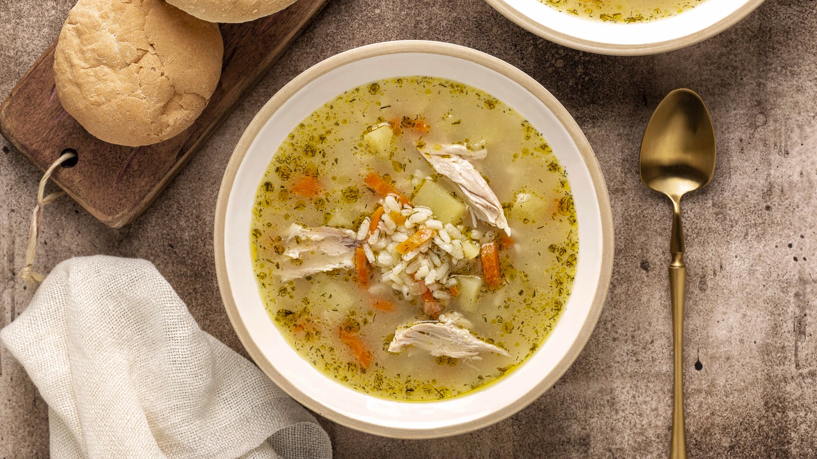 Hühnersuppe mit Einlage